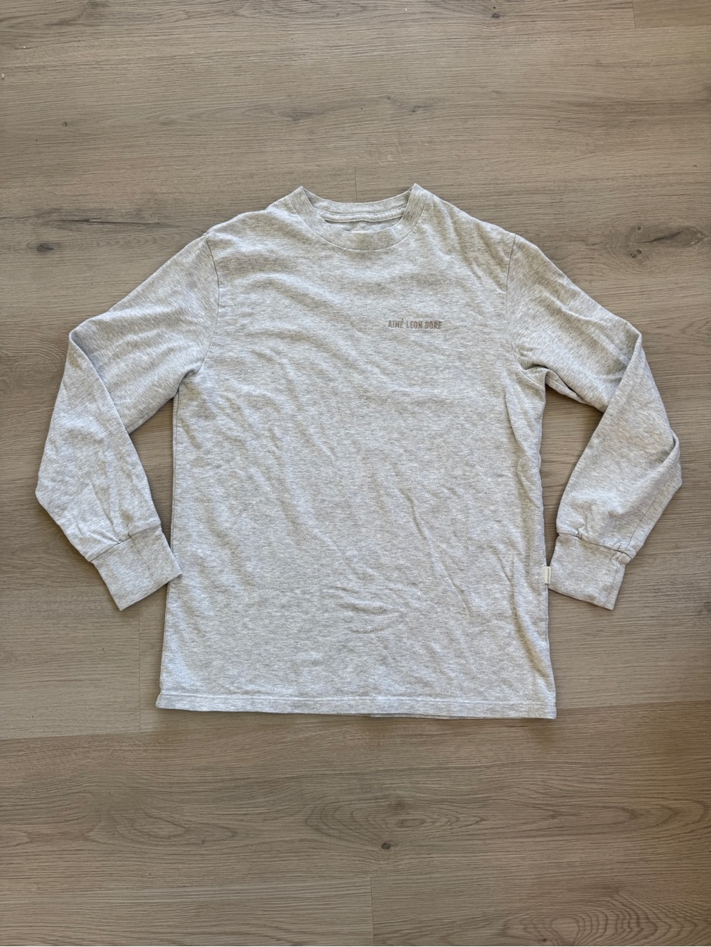 Aimé Leon Dore FW21 Logo Long Sleeve T-Shirt Heather Gray Men’s XS